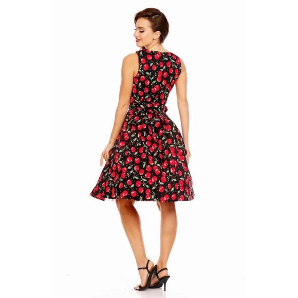 Dolly & Dotty Annie Swing Dress in Cherry Print - Picture 3 of 4